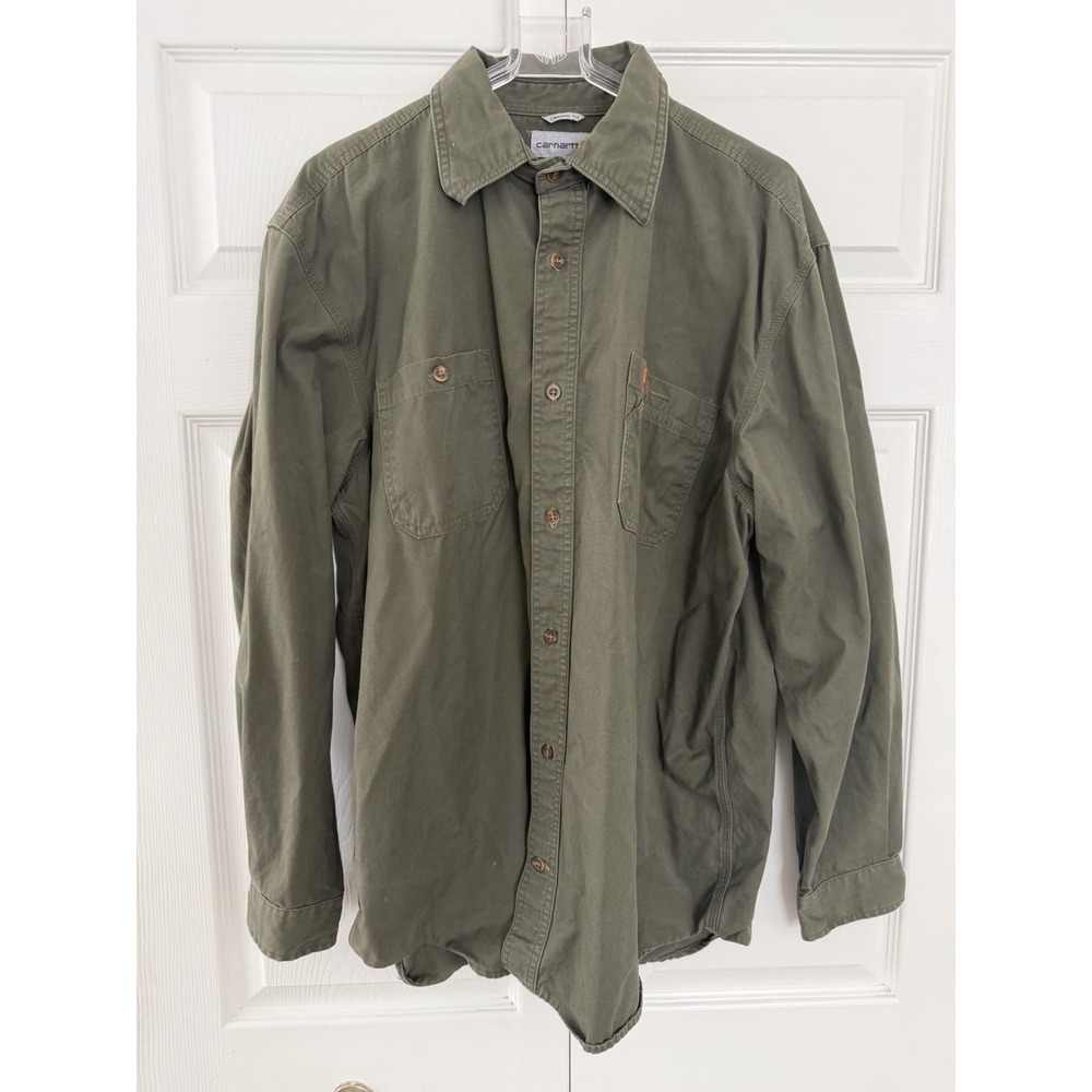 Carhartt mens original fit front pocket workwear outdoor shirt size XL